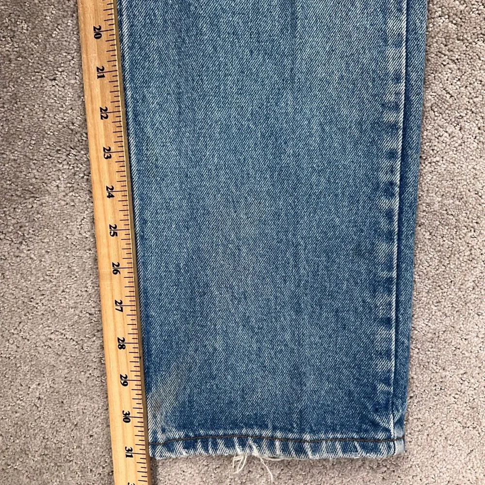 Levi's 505 Jeans Men 32W 32L Light Blue Orange Tab VTG USA Streetwear Retro